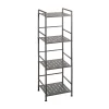 Etagères en métal peint époxy anthracite