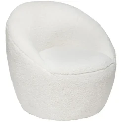 Fauteuil A Bouclettes Romi Blanc