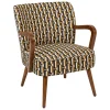 Fauteuil Chiara beige et noir