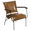Fauteuil Cuir HOPER Cognac