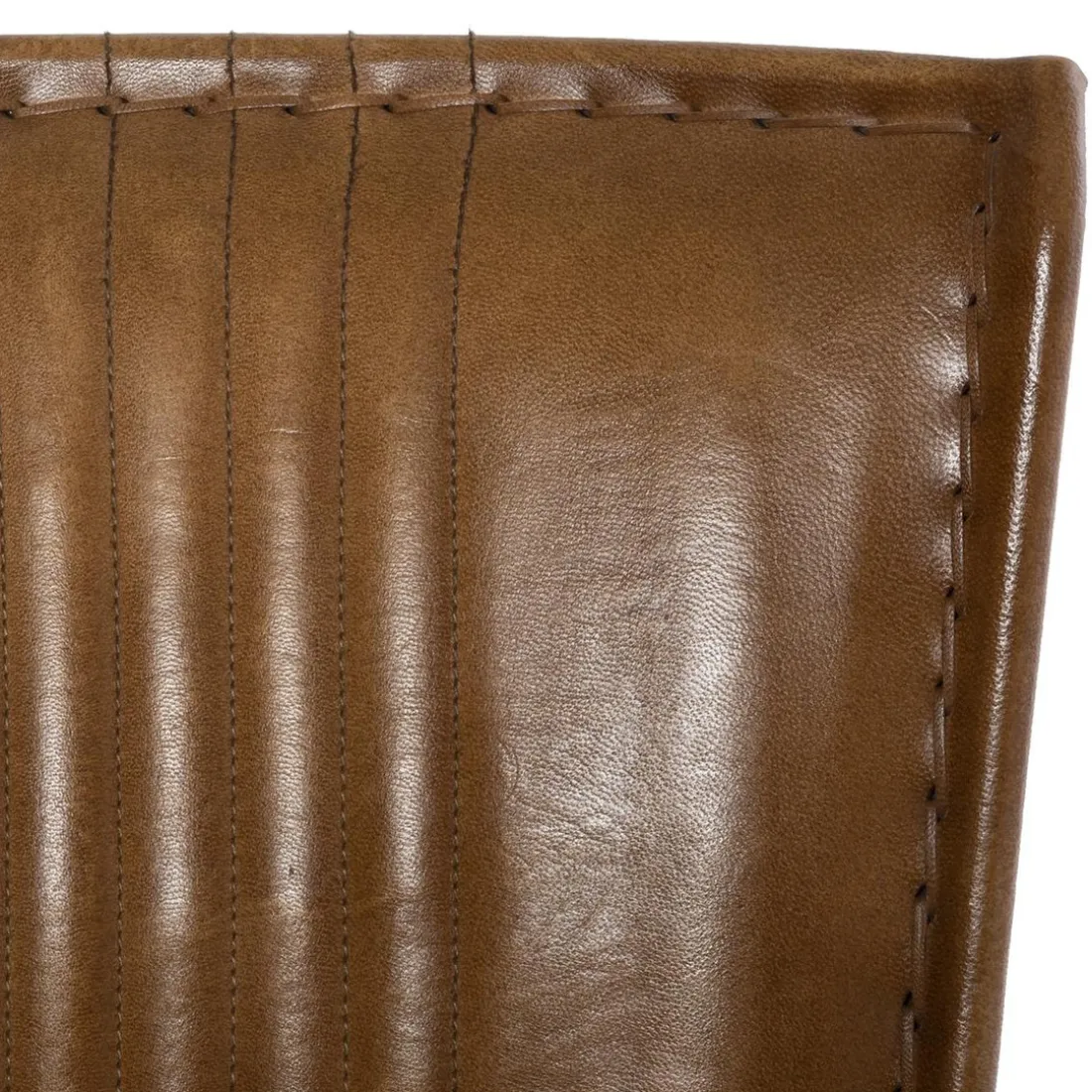 Fauteuil Cuir HOPER Cognac