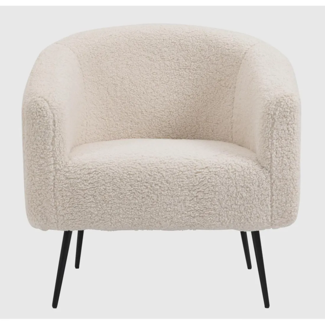 Fauteuil de salon design en Laine Blanc