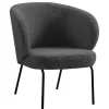 Fauteuil de salon design scandinave en Laine gris