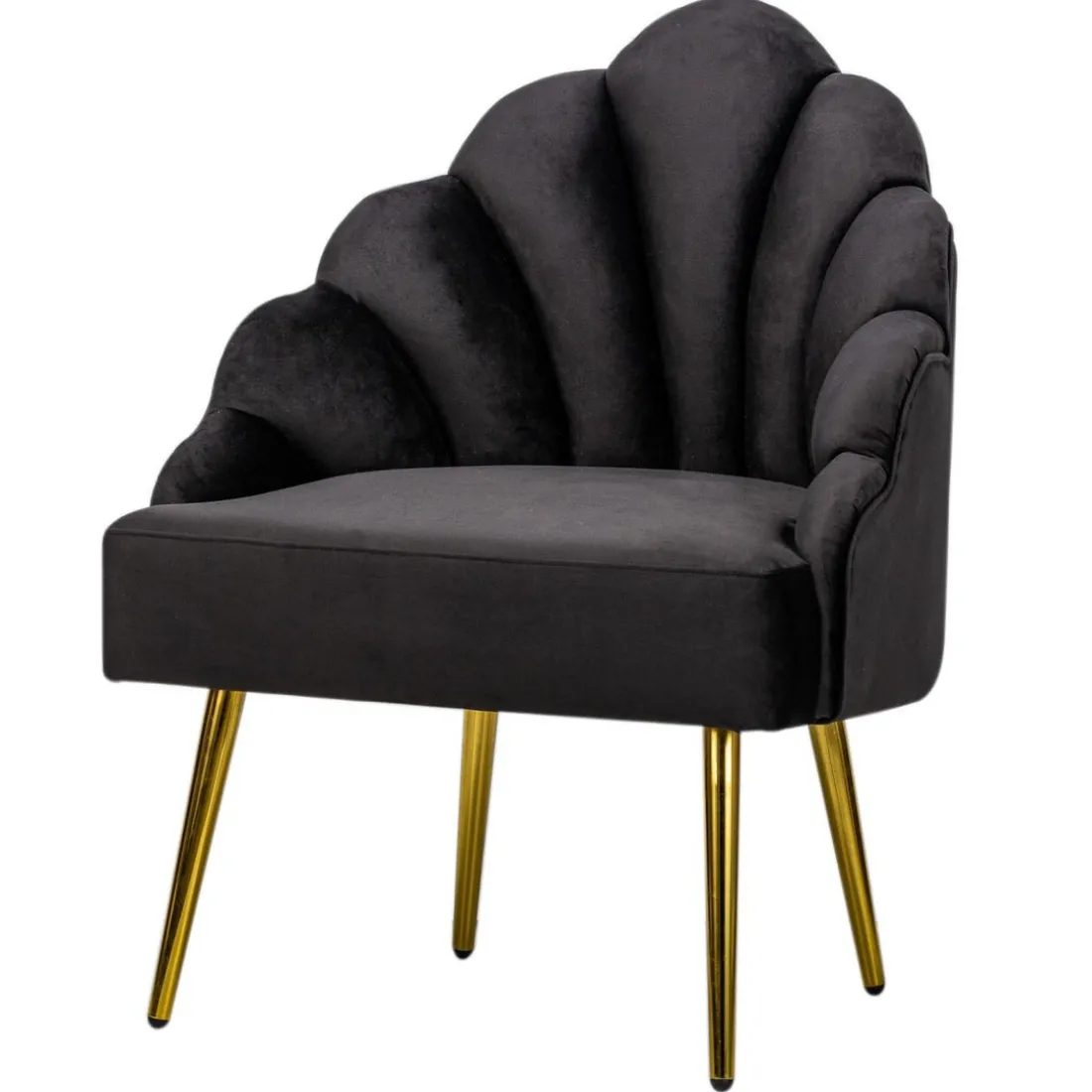 Fauteuil de Salon Design Pieds Metal BOLGE-NOIR