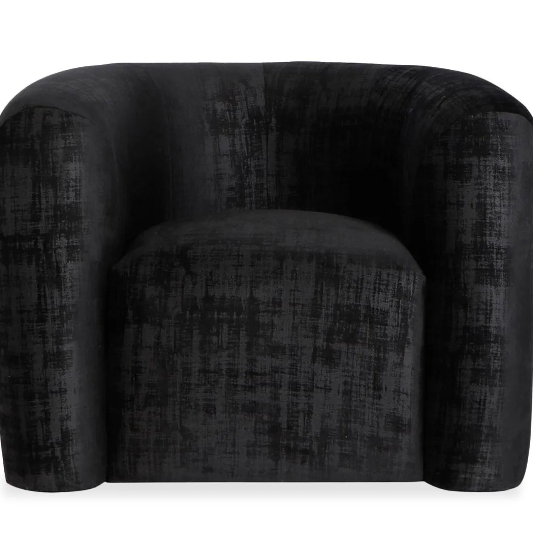 Fauteuil design Dossipa Tissu texturé Noir