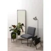 Fauteuil en tissu gris foncé