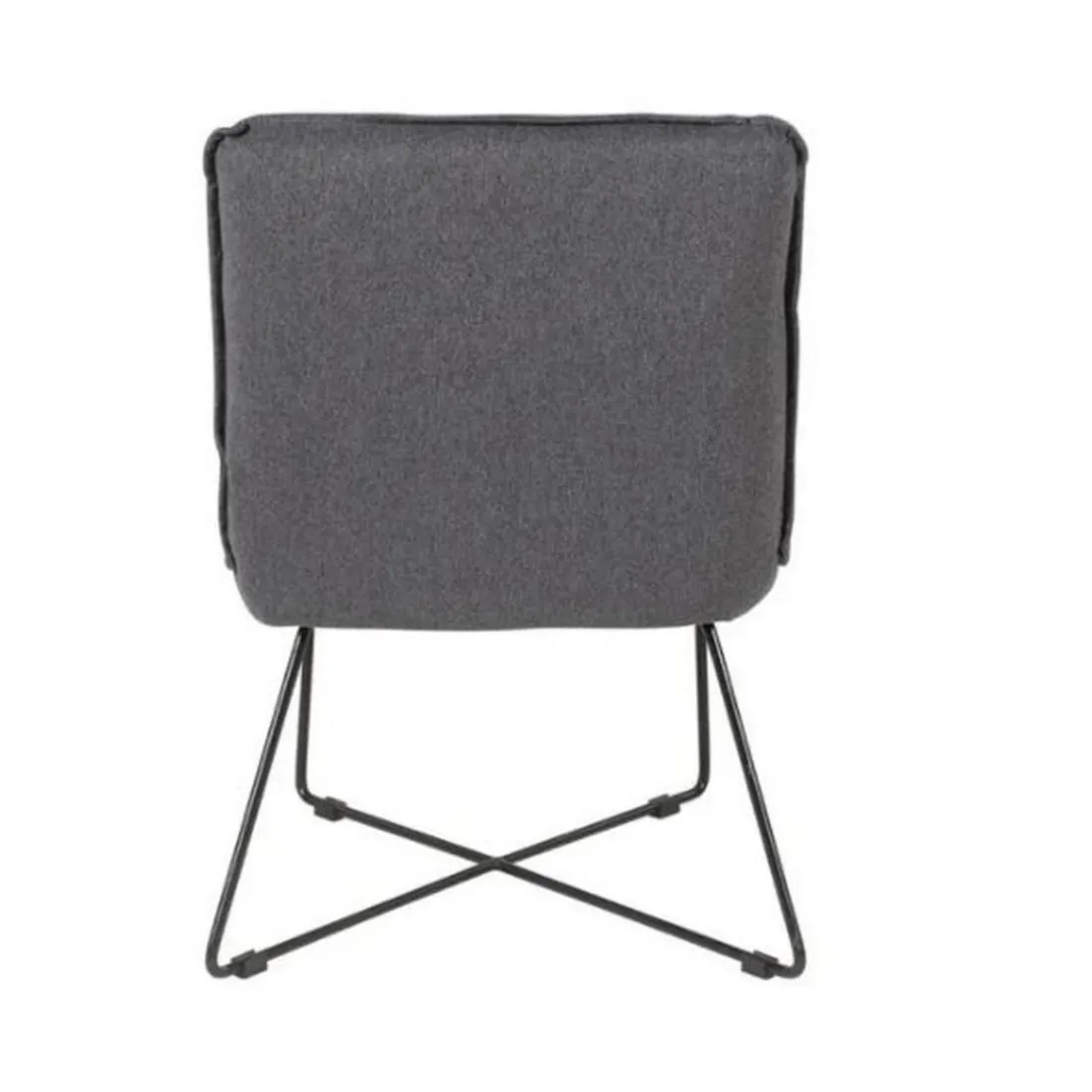 Fauteuil en tissu gris foncé