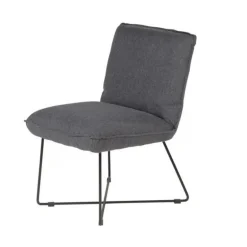 Fauteuil en tissu gris foncé