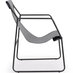 Fauteuil Gris et Piètement Or PANEL