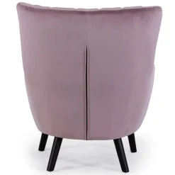 Fauteuil scandinave en Velours Rose