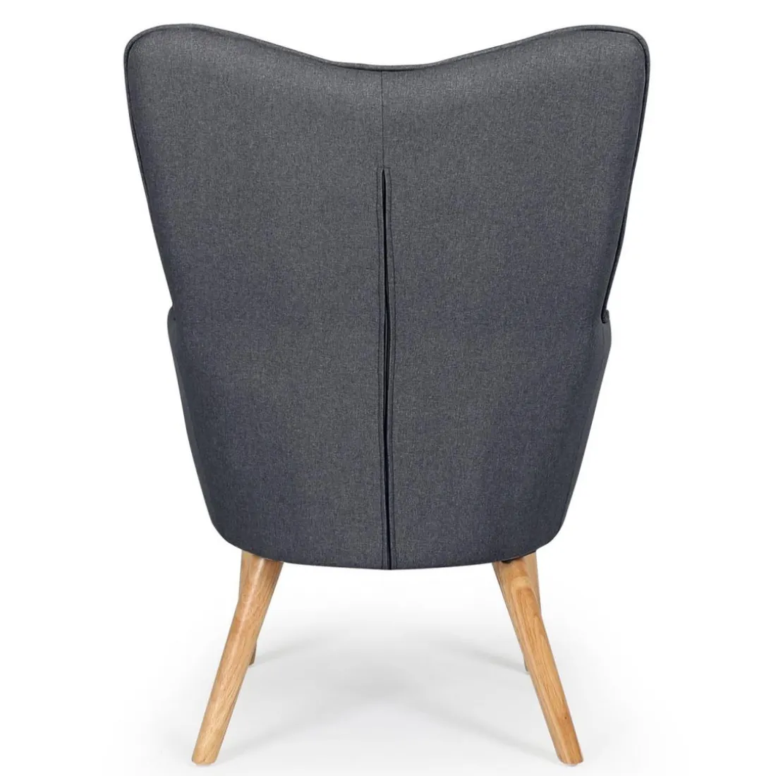 Fauteuil scandinave KLARYS Tissu Gris foncé