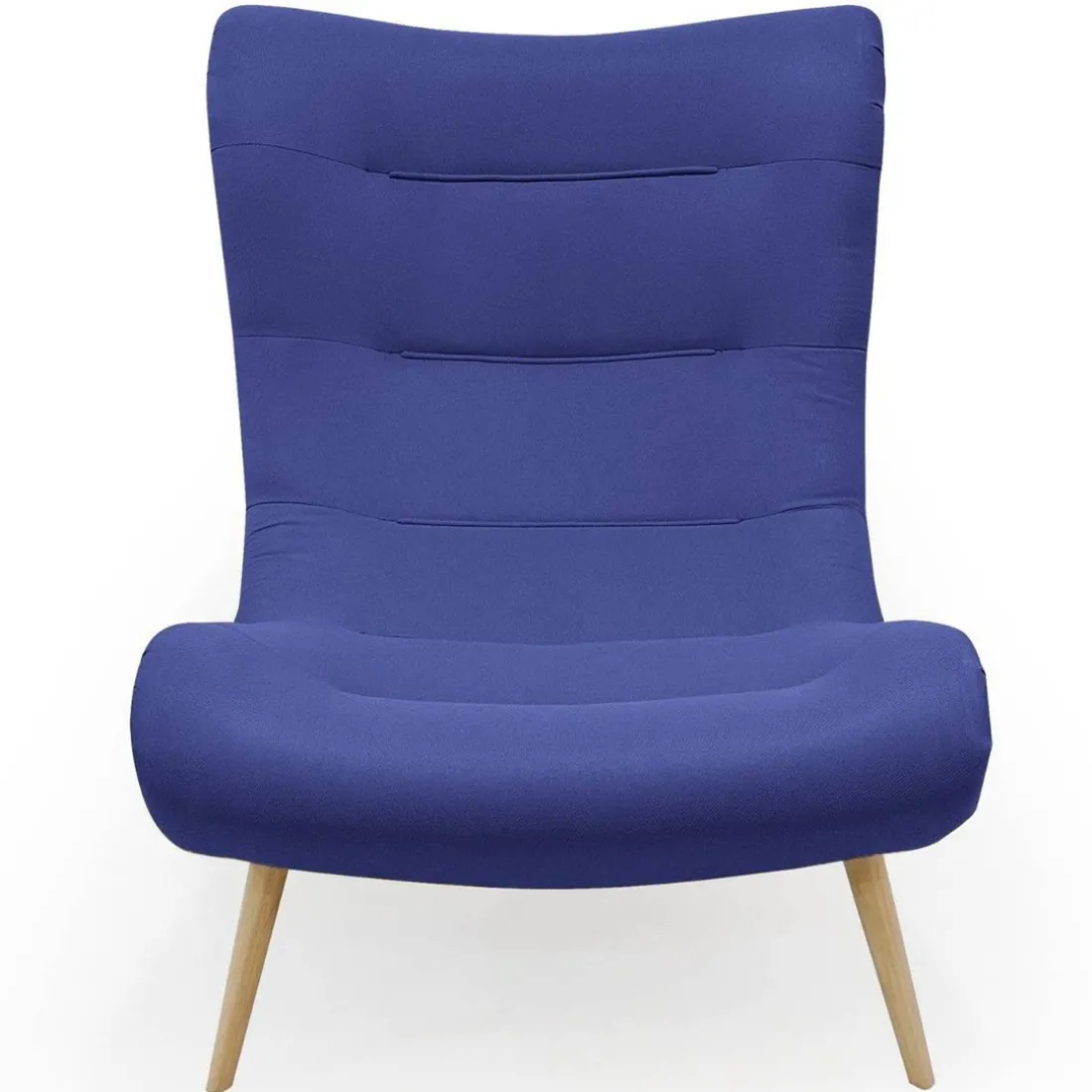 Fauteuil scandinave Tissu Bleu