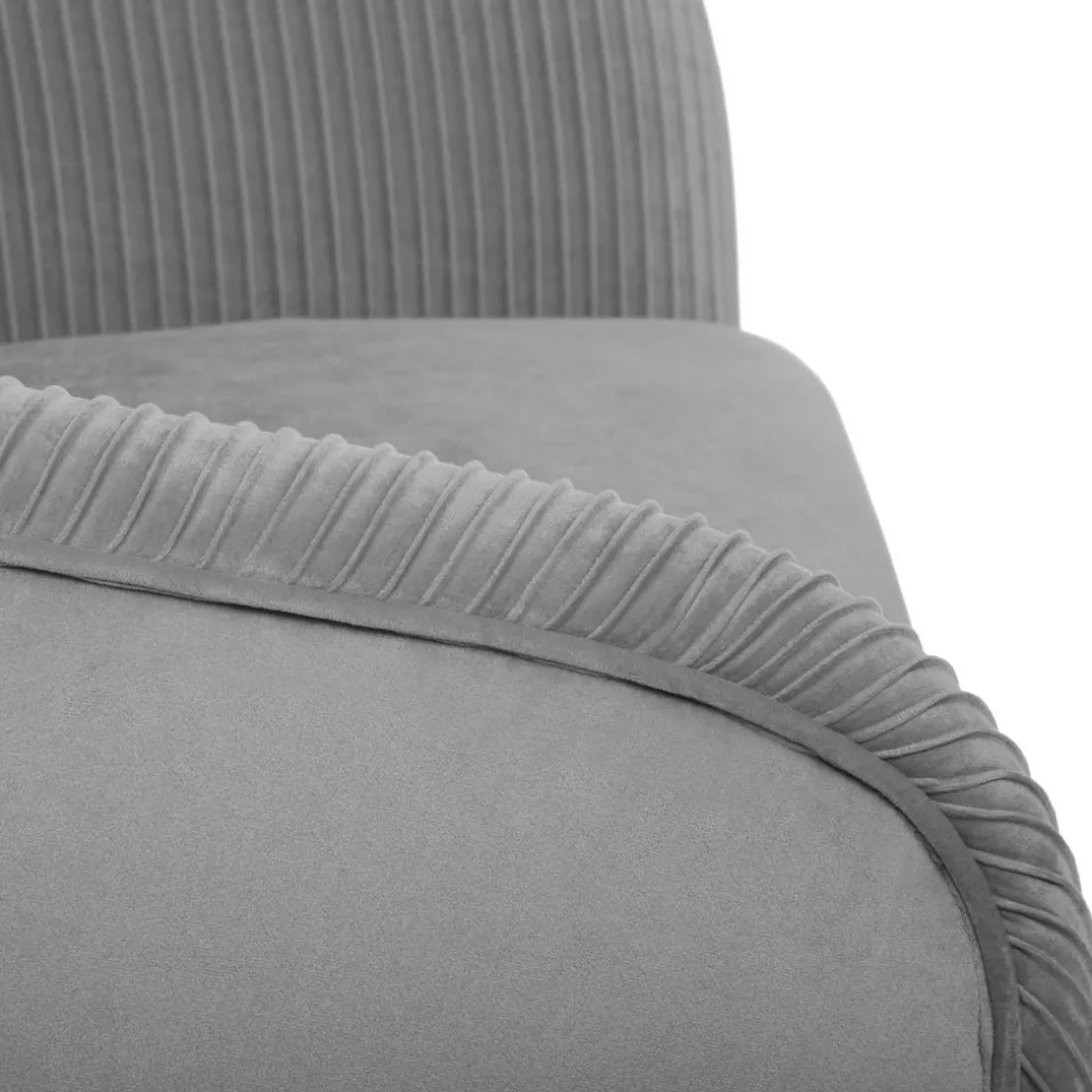 Fauteuil “Solaro” en velours gris