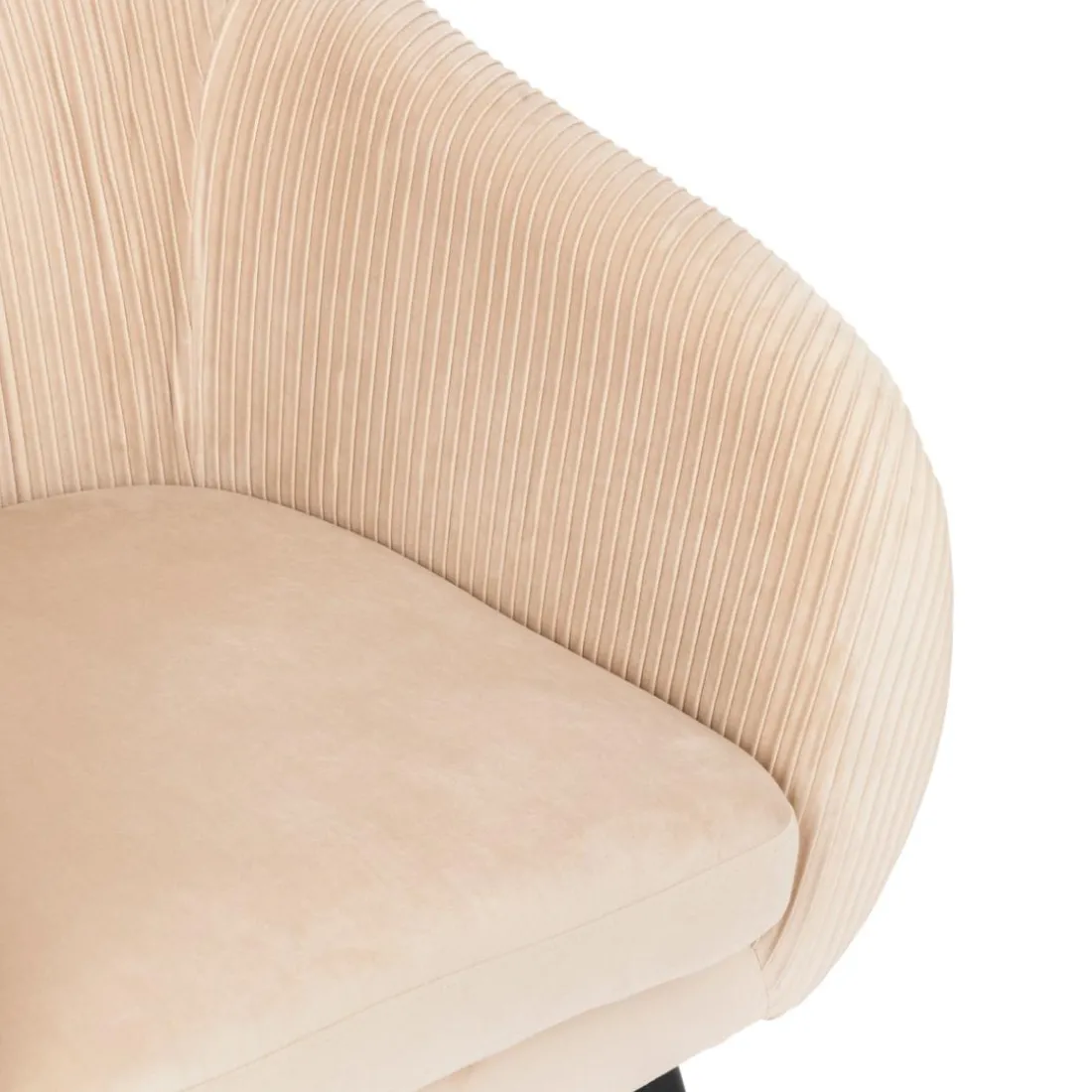Fauteuil Solaro Velours Beige