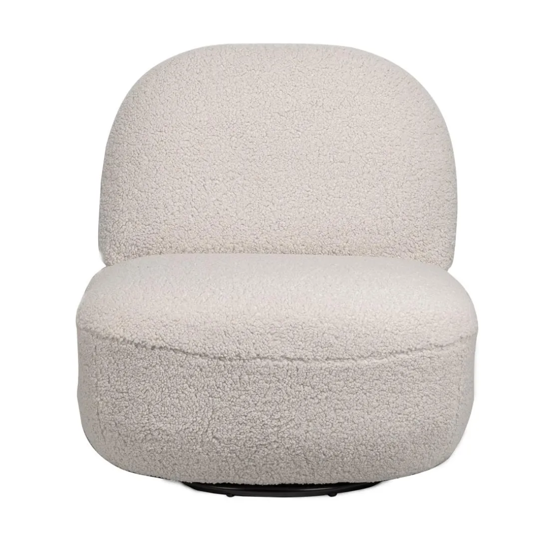 Fauteuil Swivel Pivotant Scandinave Design blanc
