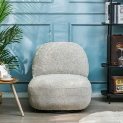 Fauteuil Swivel Pivotant Scandinave Design gris