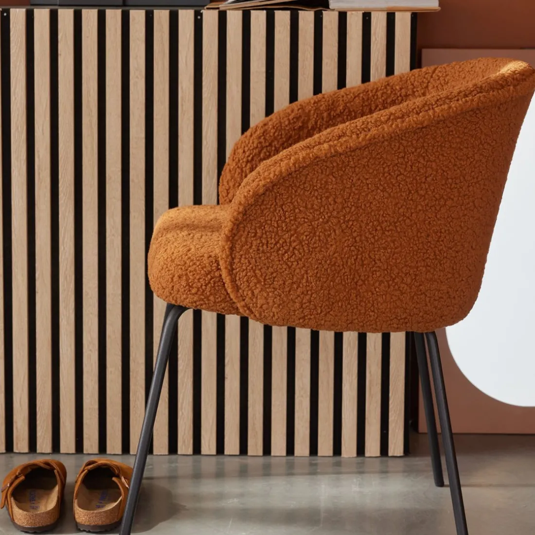 Fauteuil TEDDY MOKA Caramel