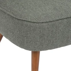 Fauteuil tissu et pieds en bois