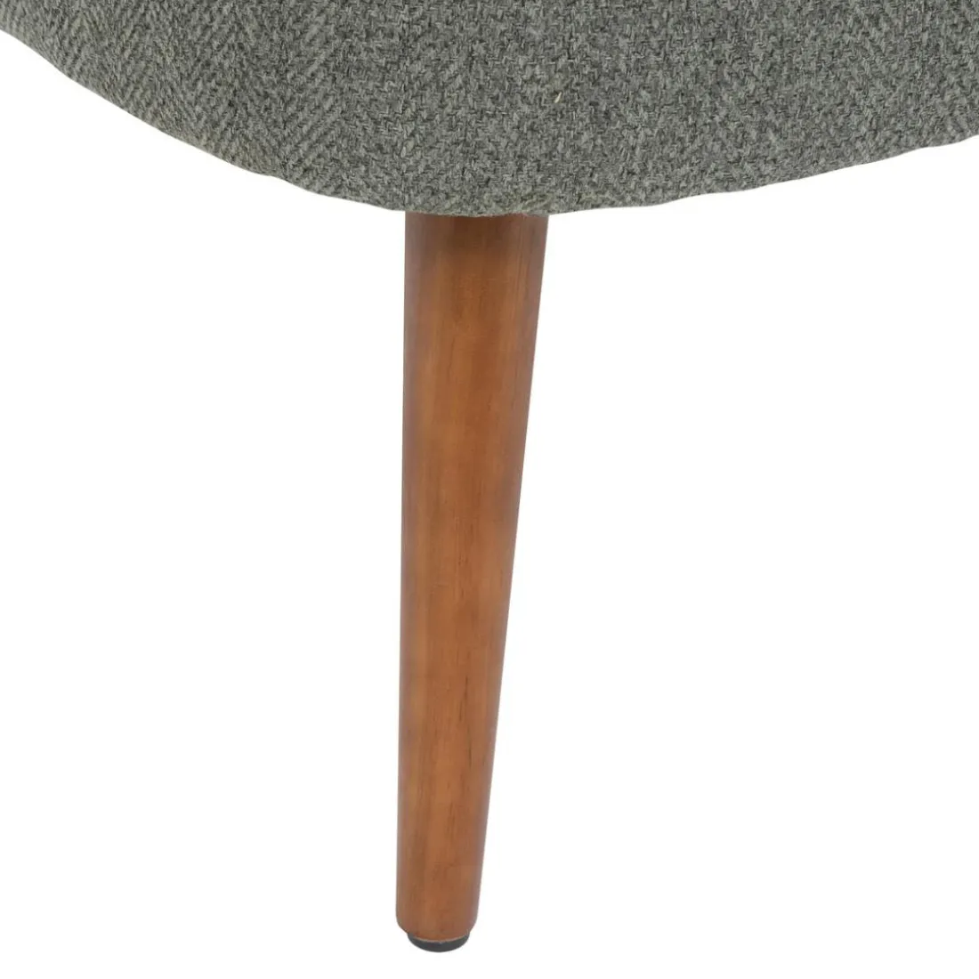 Fauteuil tissu et pieds en bois