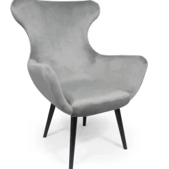 Fauteuil Velours Argent SHEEP