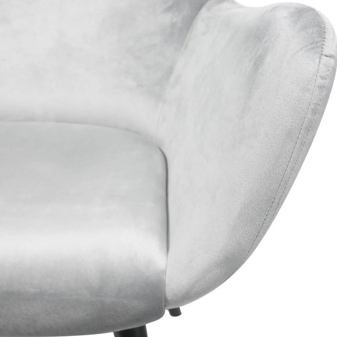 Fauteuil Velours Argent SHEEP