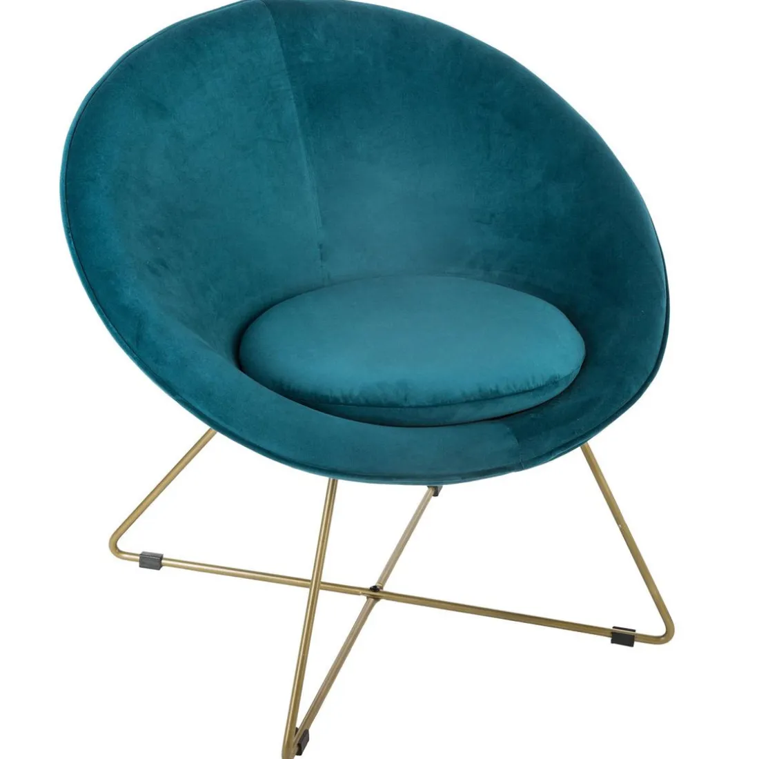 Fauteuil Velours Canard Evan