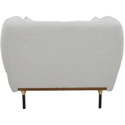 Fauteuil Velours ISEE Gris Clair