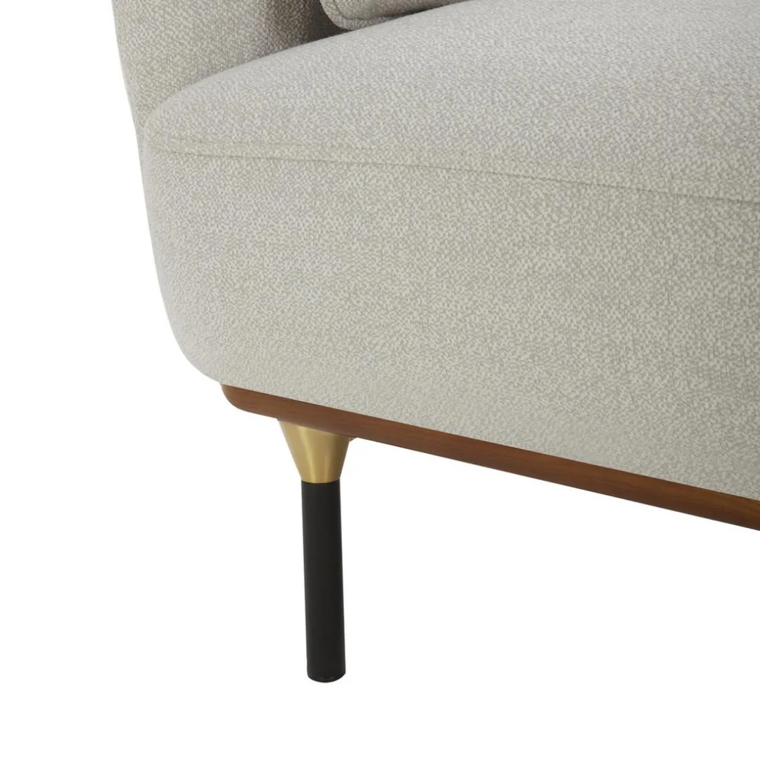 Fauteuil Velours ISEE Gris Clair