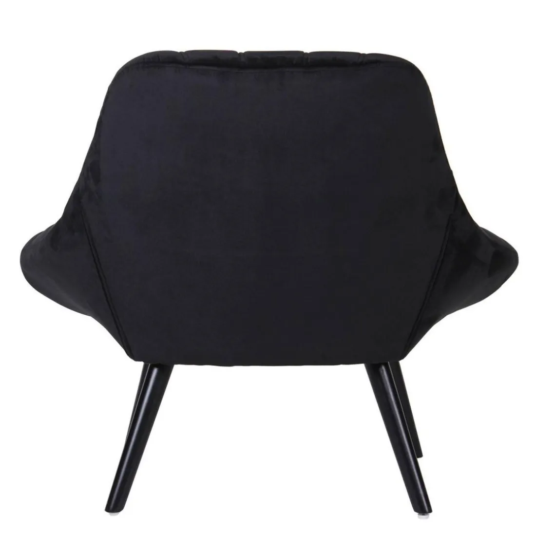 Fauteuil Velours Noir