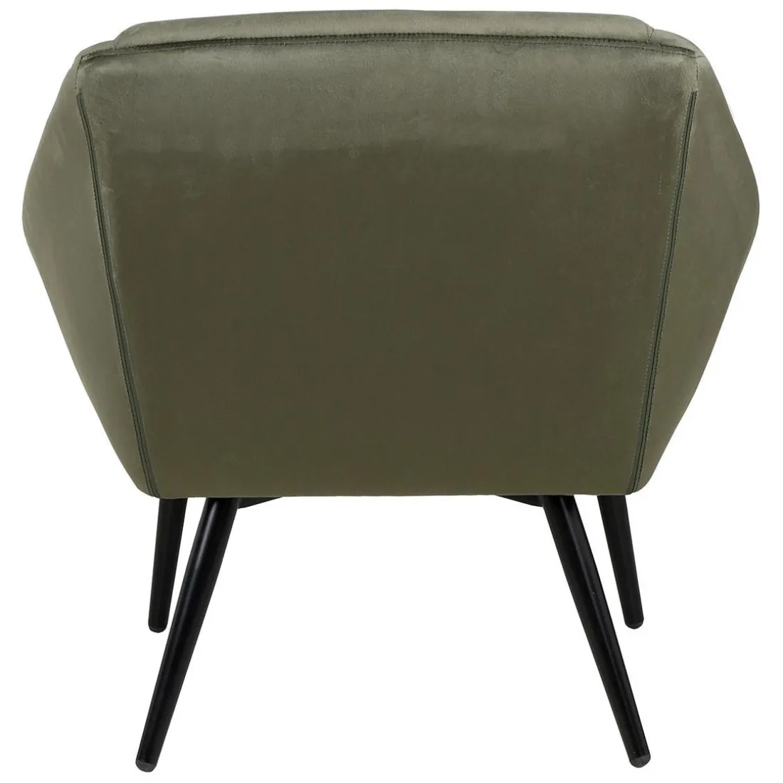 Fauteuil velours vert foncé