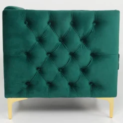Fauteuil Velours Vert MURRAY