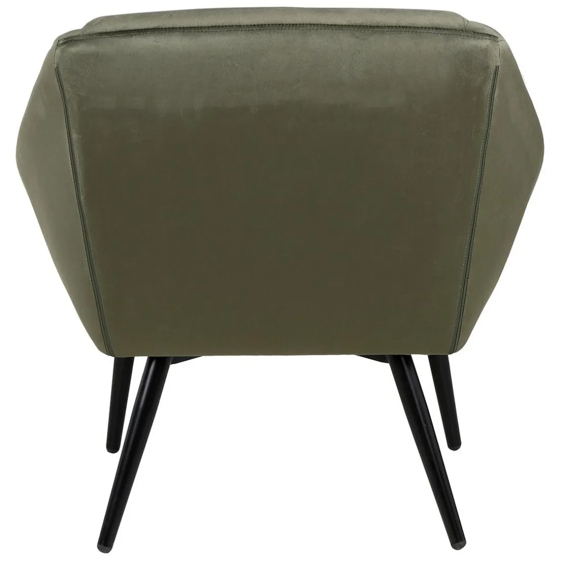 Fauteuil vert foncé velours