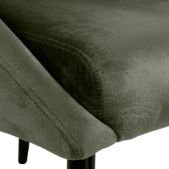 Fauteuil vert foncé velours