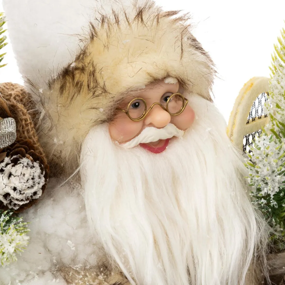 Figurine pere noel lumieux petit modèle