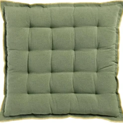 Galette de chaise Grace recyclée Matcha 40 x 40 x 3