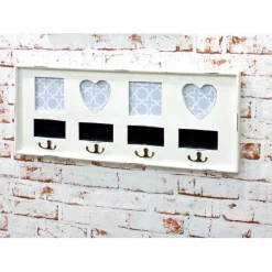 garderobe murale 4 crochets et cadres integrés