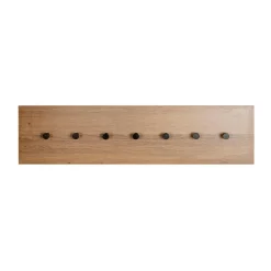Garderobe murale avec 7 crochets métalliques