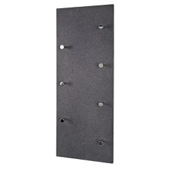 Garderobe murale décor granit 7 crochets acier chromé
