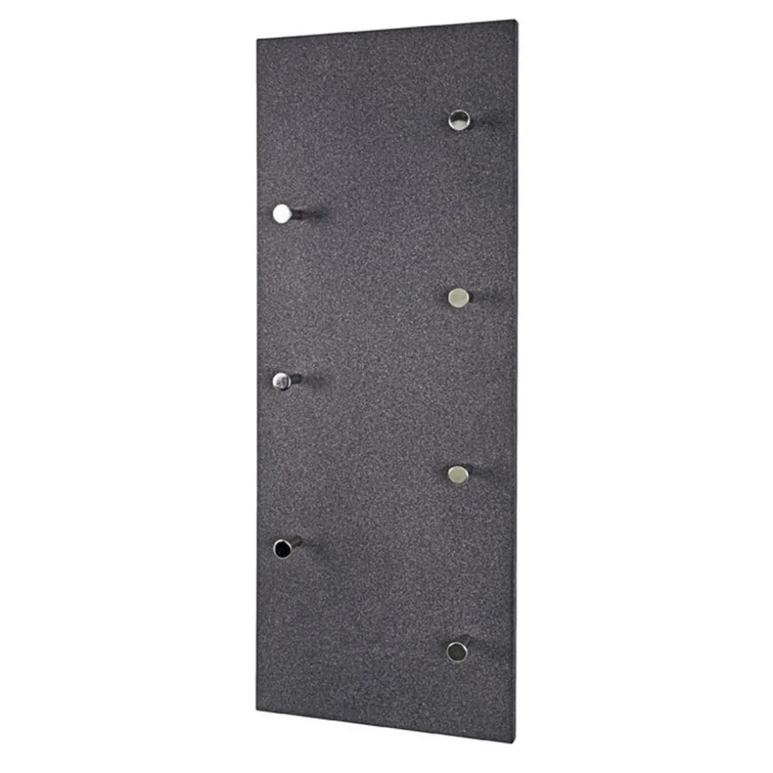 Garderobe murale décor granit 7 crochets acier chromé