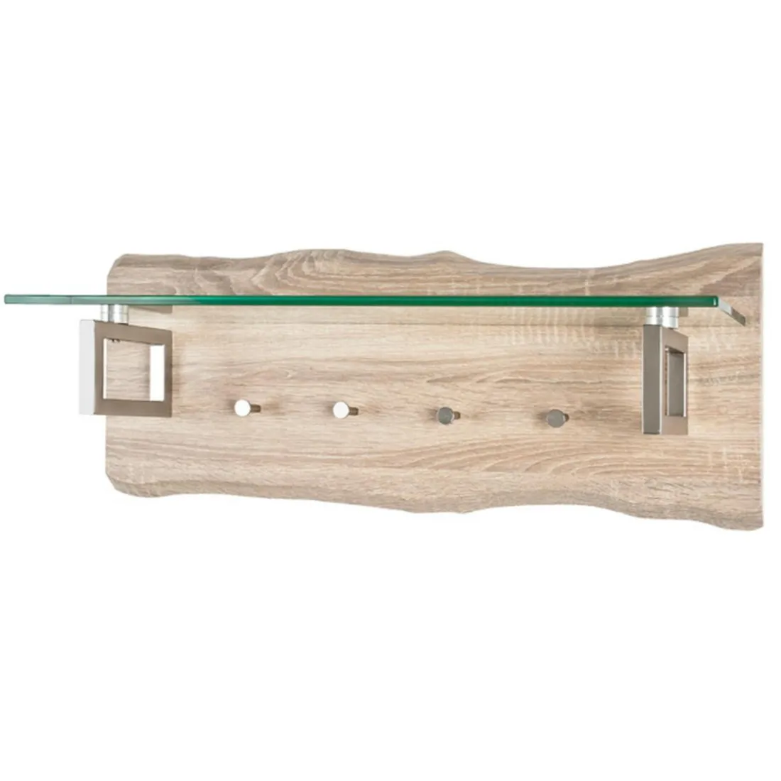 garderobe murale inox et bois