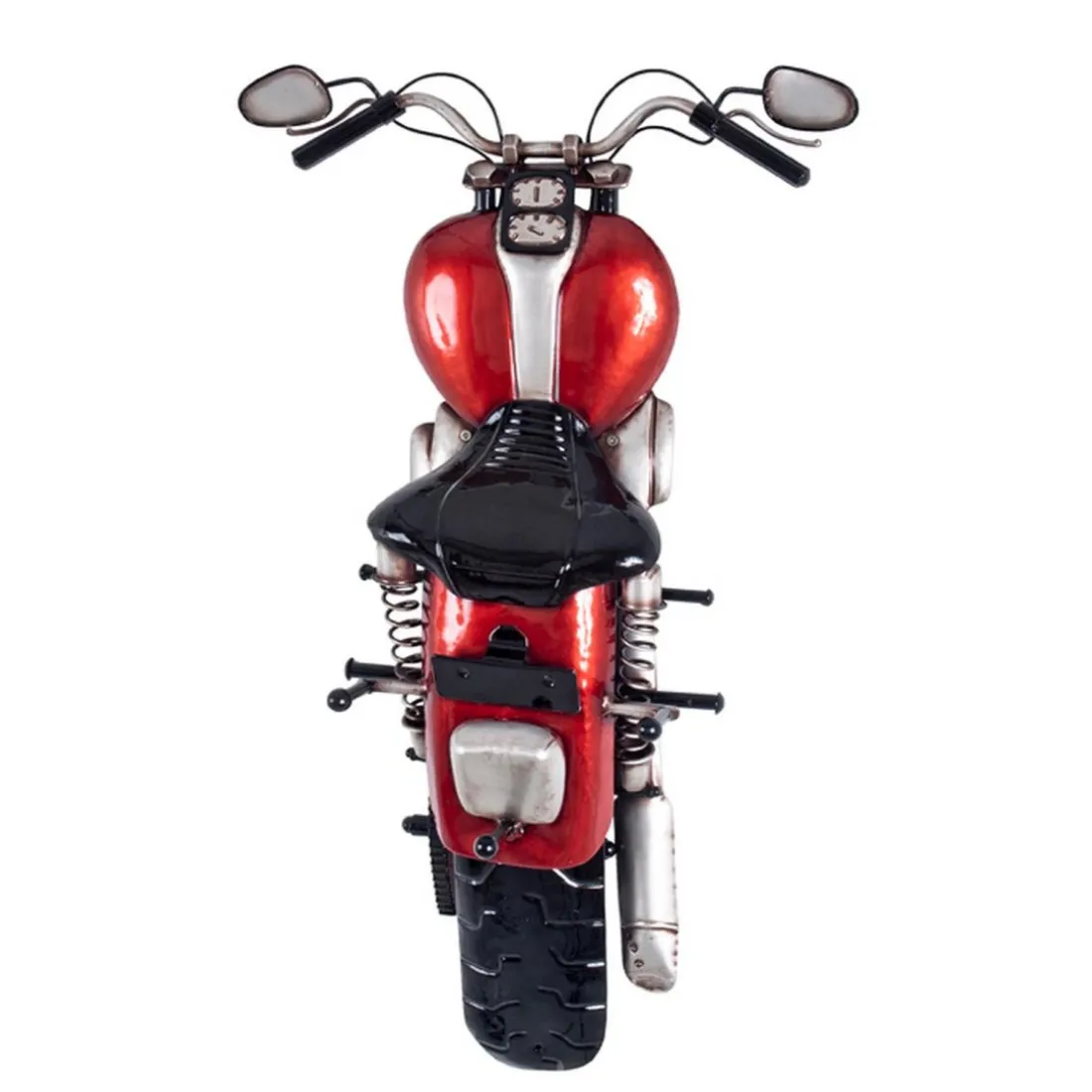 Garderobe murale Motard 3 crochets rouge