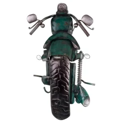 Garderobe murale Motard 3 crochets verte
