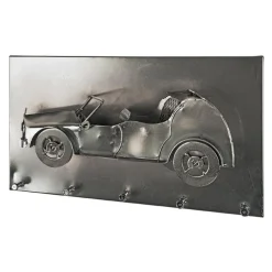 garderobe murale métal chromé foncé en relief AUTO