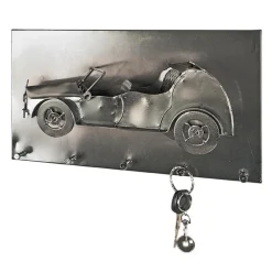 garderobe murale métal chromé foncé en relief AUTO