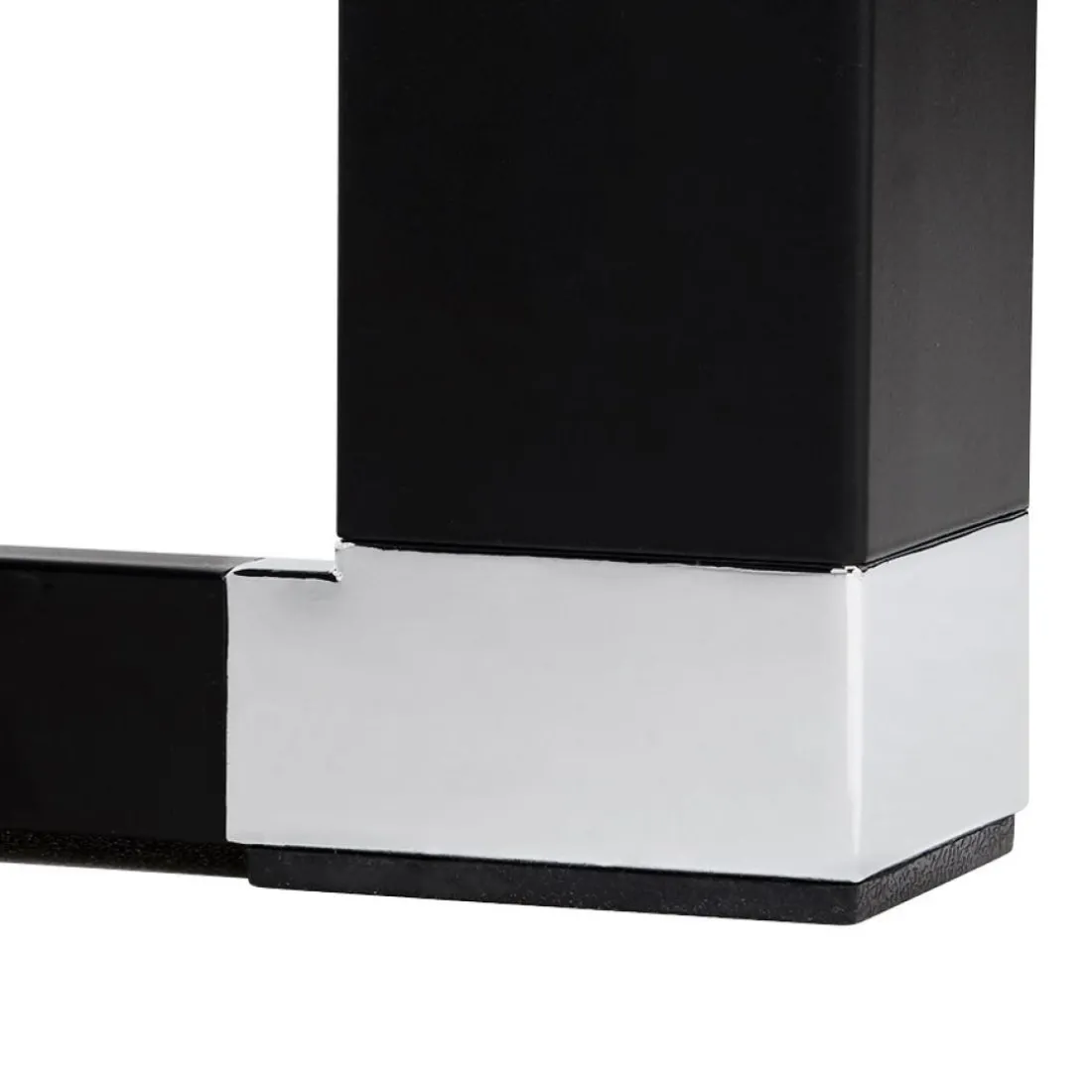 Grand bureau de direction en angle 'XLINE' en bois noir