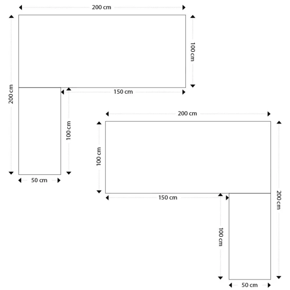Grand bureau de direction en angle 'XLINE' en bois finition Noyer et structure noire