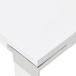 Grand bureau de direction en angle 'XLINE' en bois blanc
