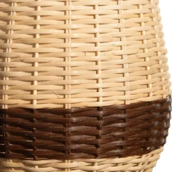 Grand vase en bambou tresse Vannier