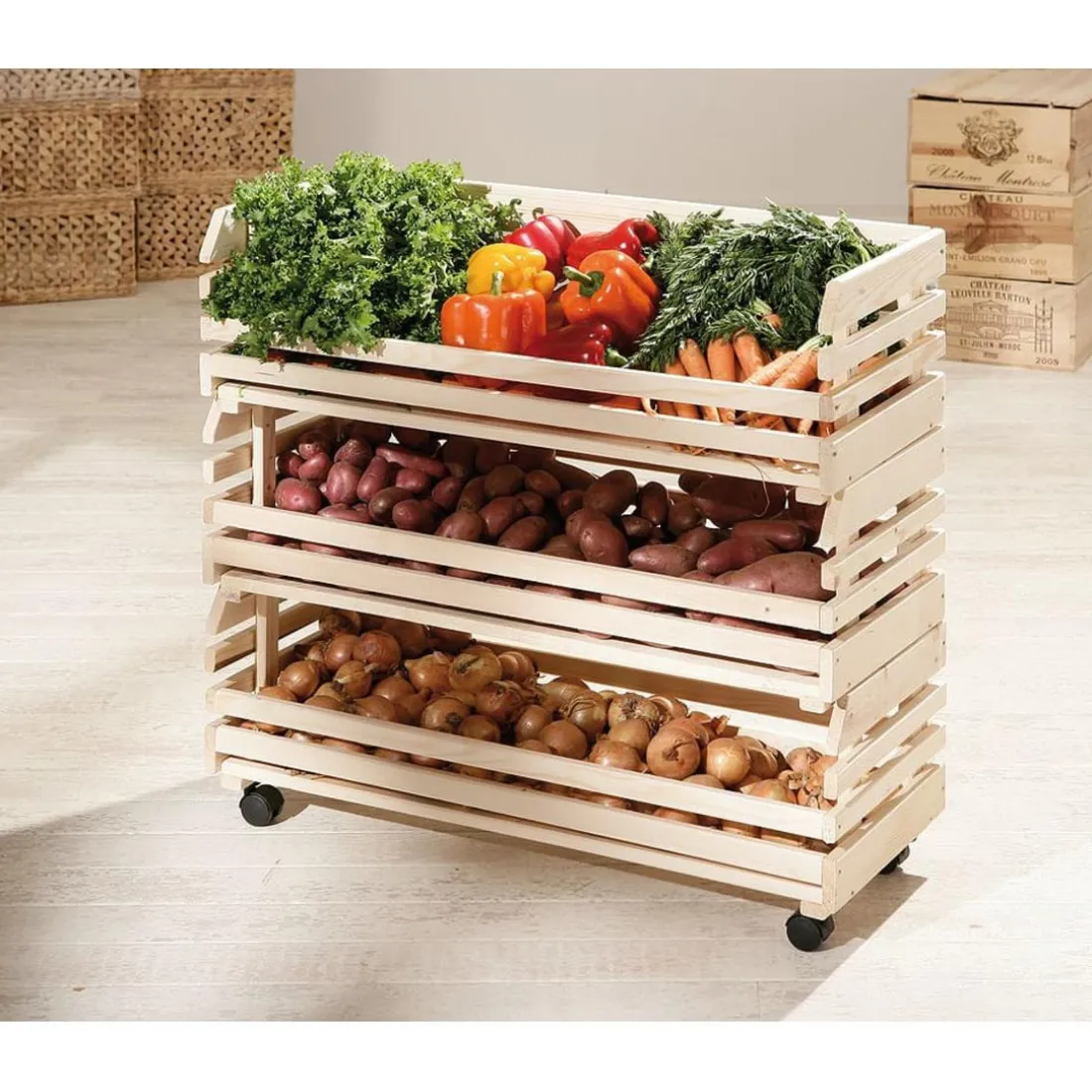 Grande Caisse En Bois VEGATABLE