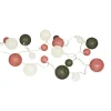 Guirlande LED en coton Multicolore